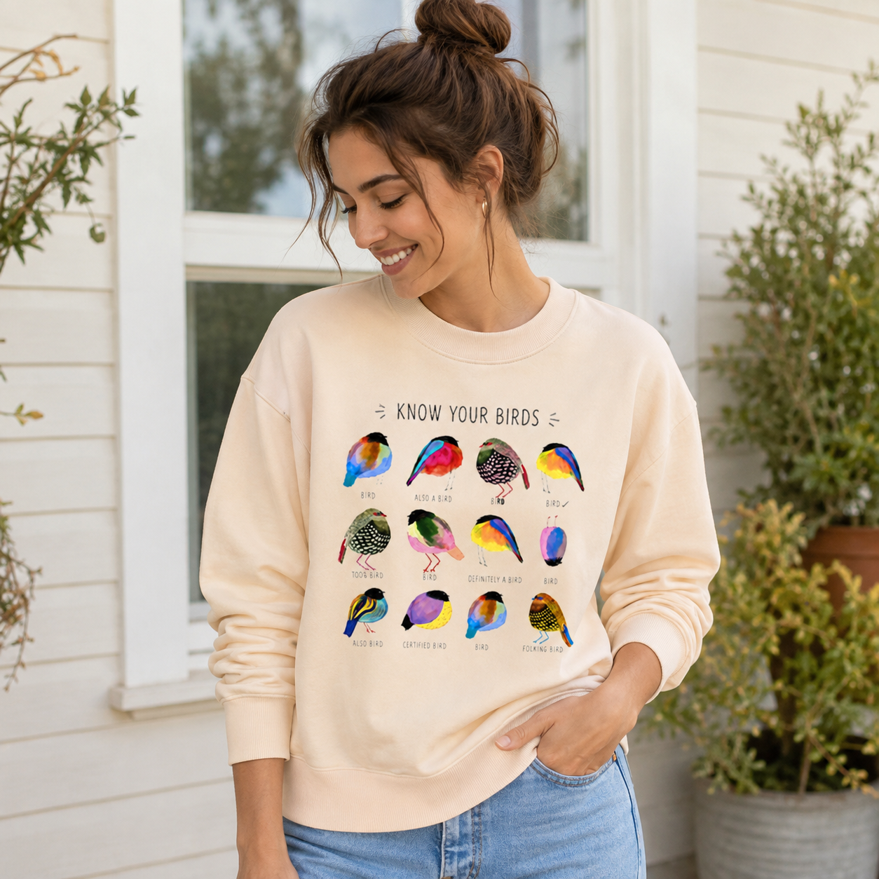 Colorful Bird Guide Sweatshirts