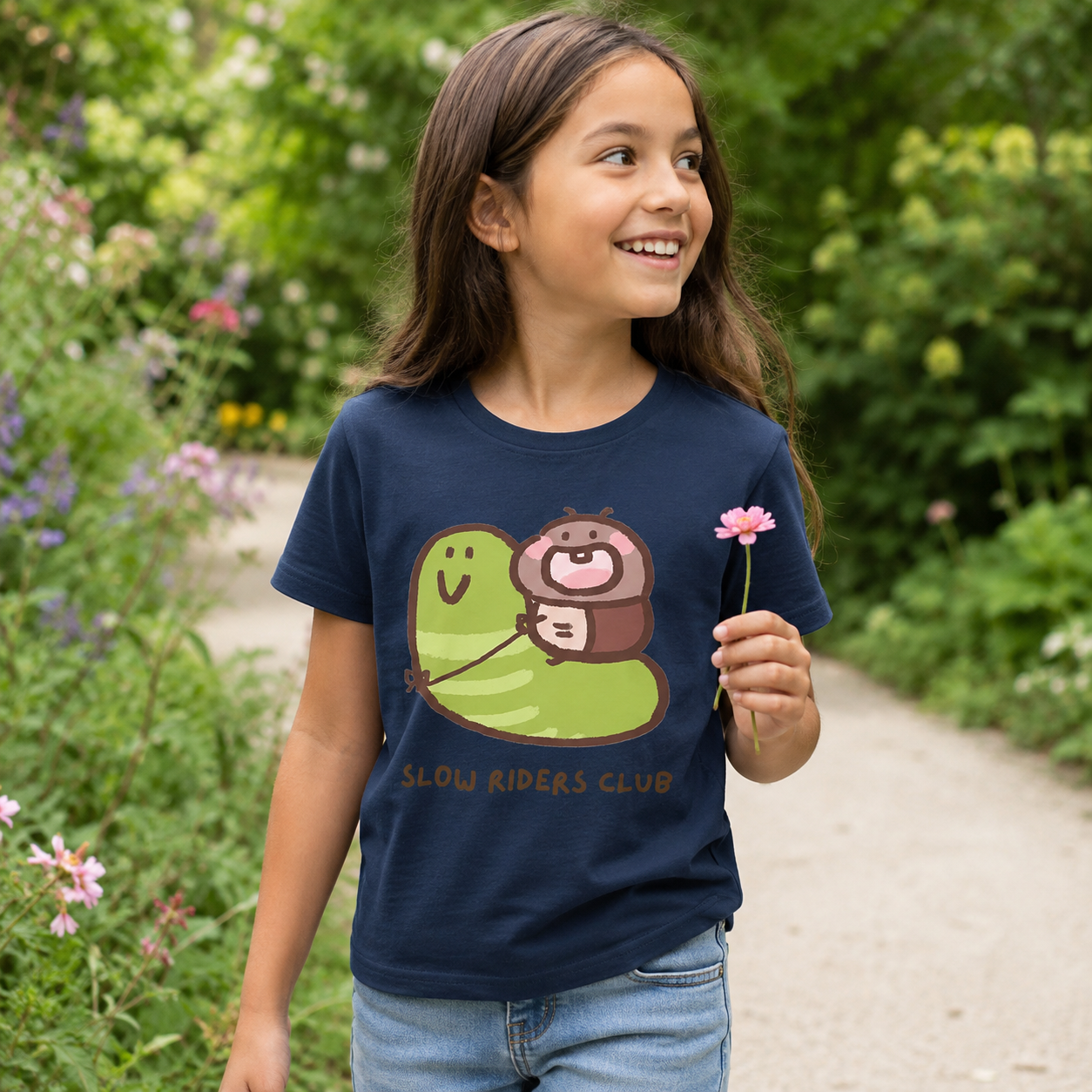 Slow Riders Club Snail Ride Kids T-Shirt