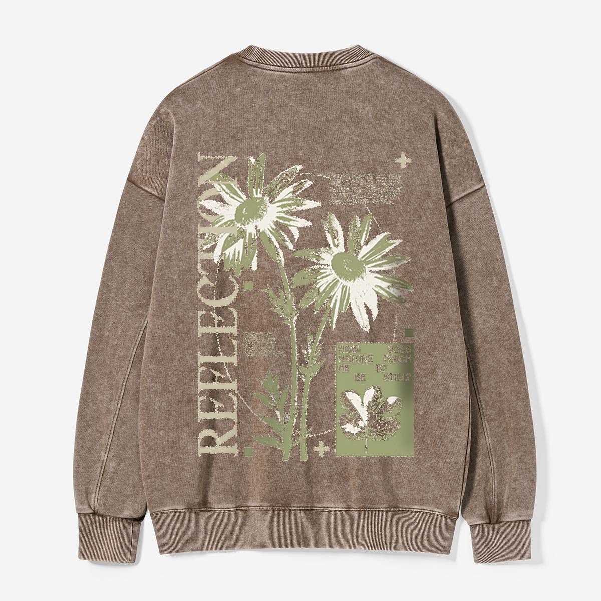 Wildflower Reflection Journal Washed Sweatshirts