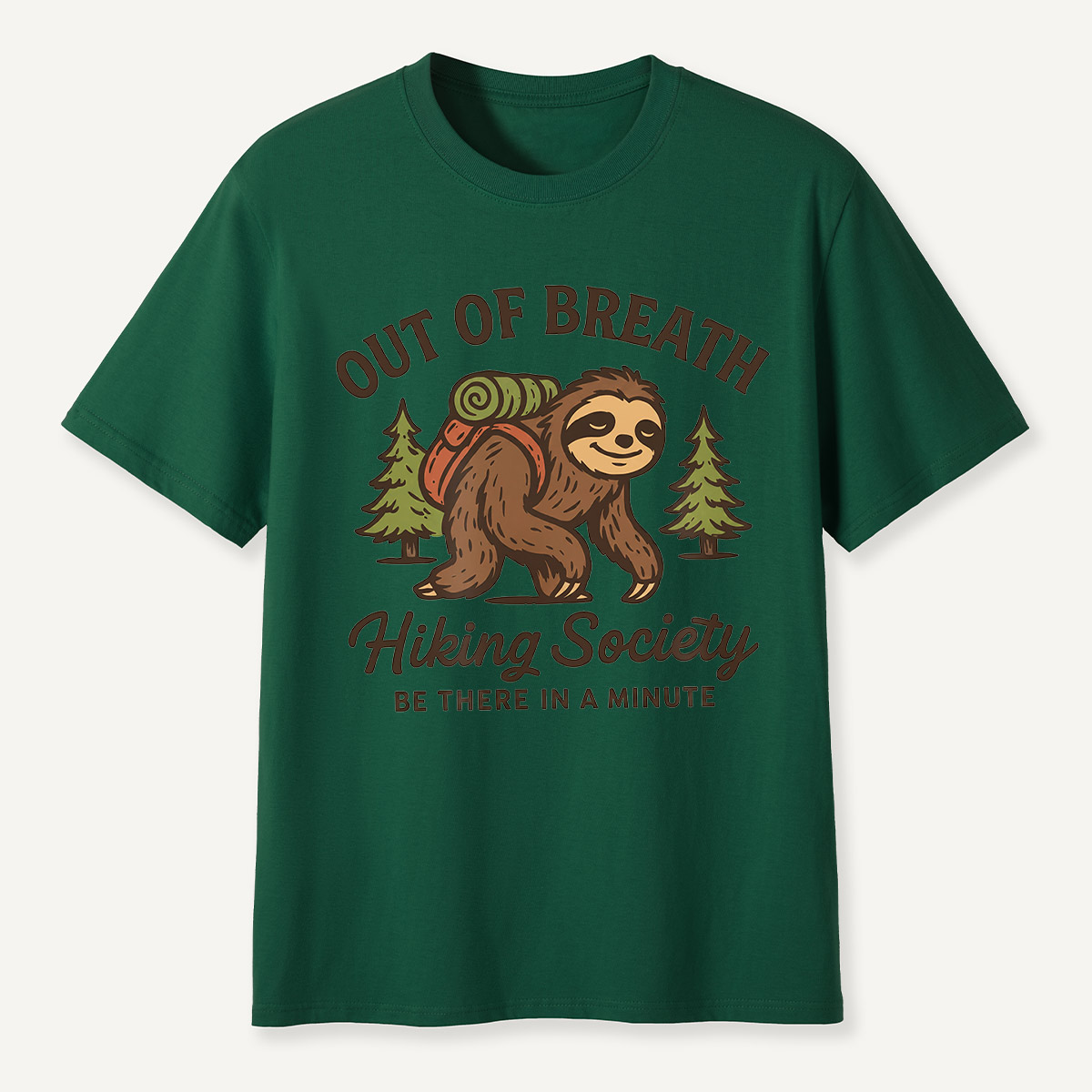 Out of Breath Hiking Society Sloth T-Shirt
