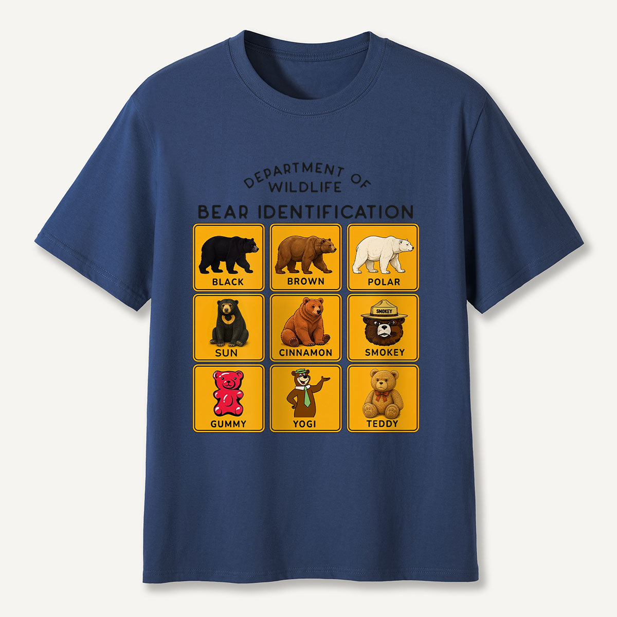 Department of Wildlife Bear Identification Gummy Bear T-Shirt