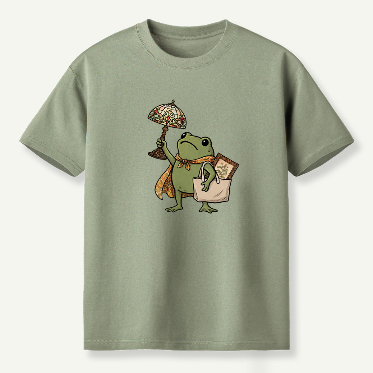 Vintage Traveling Frog Adventure T-Shirt