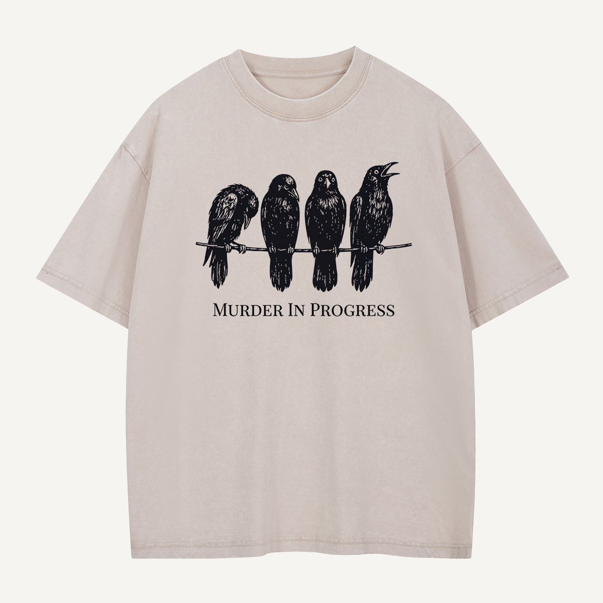 Murder in Progress Washed T-Shirt