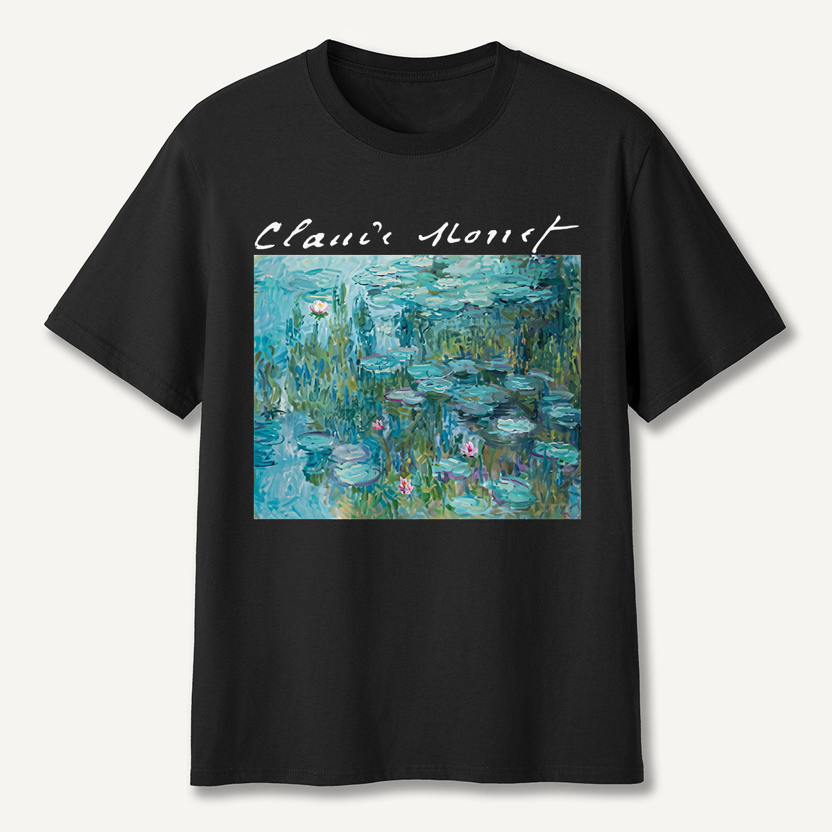 Claude Monet Water Lilies Pond Art T-Shirt