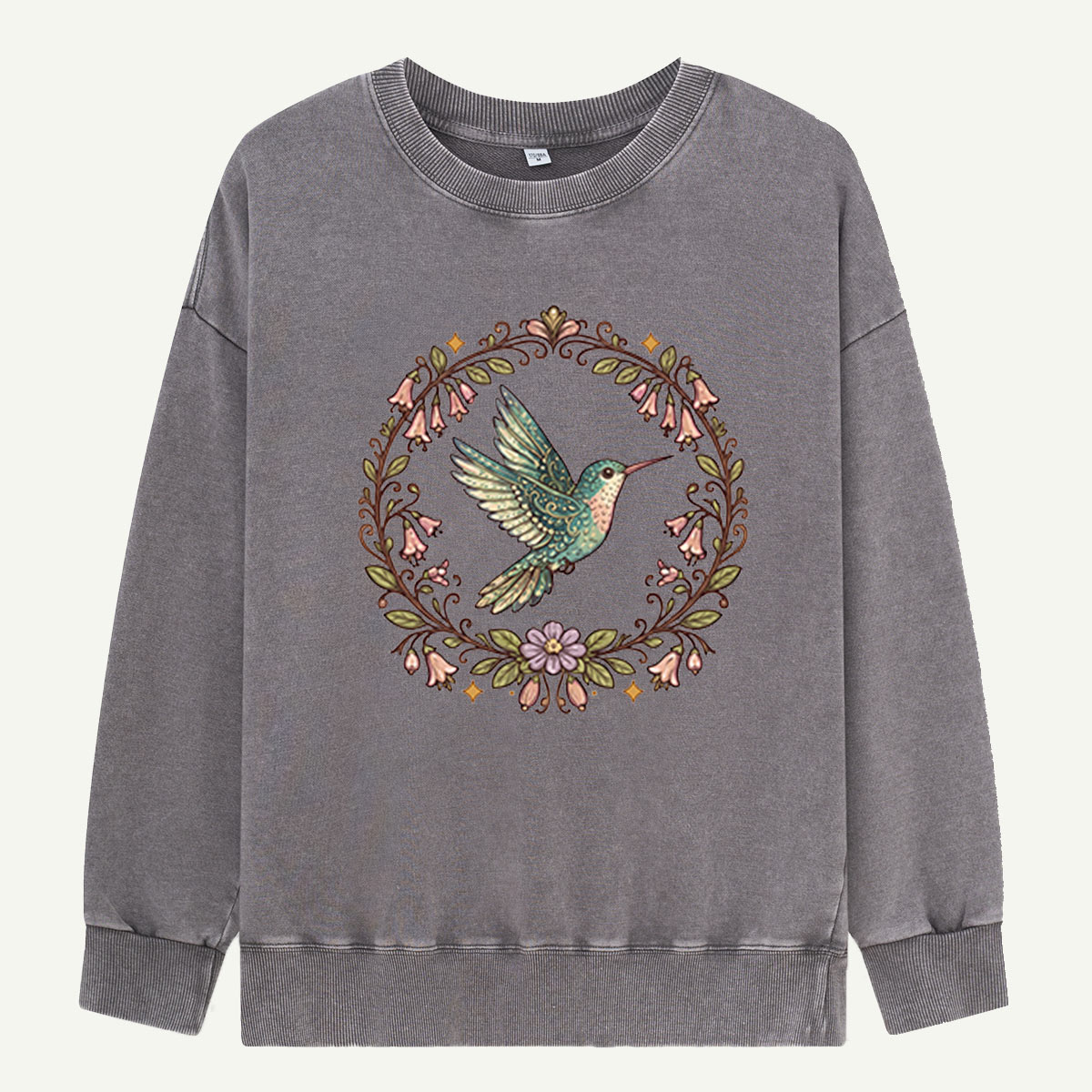 Hummingbird in Bloom Washed Sweatshirts