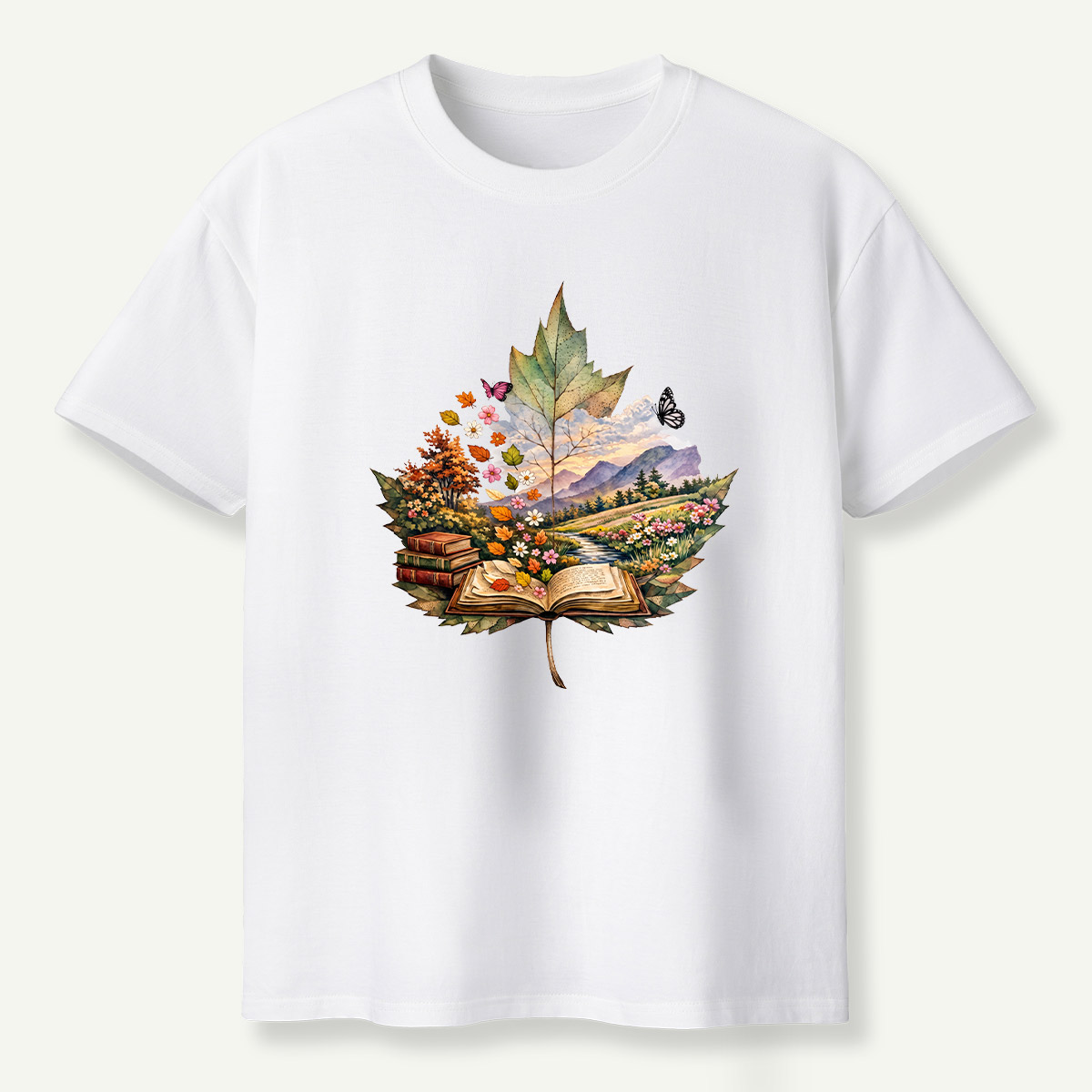 Autumn Leaf Forestscape T-Shirt