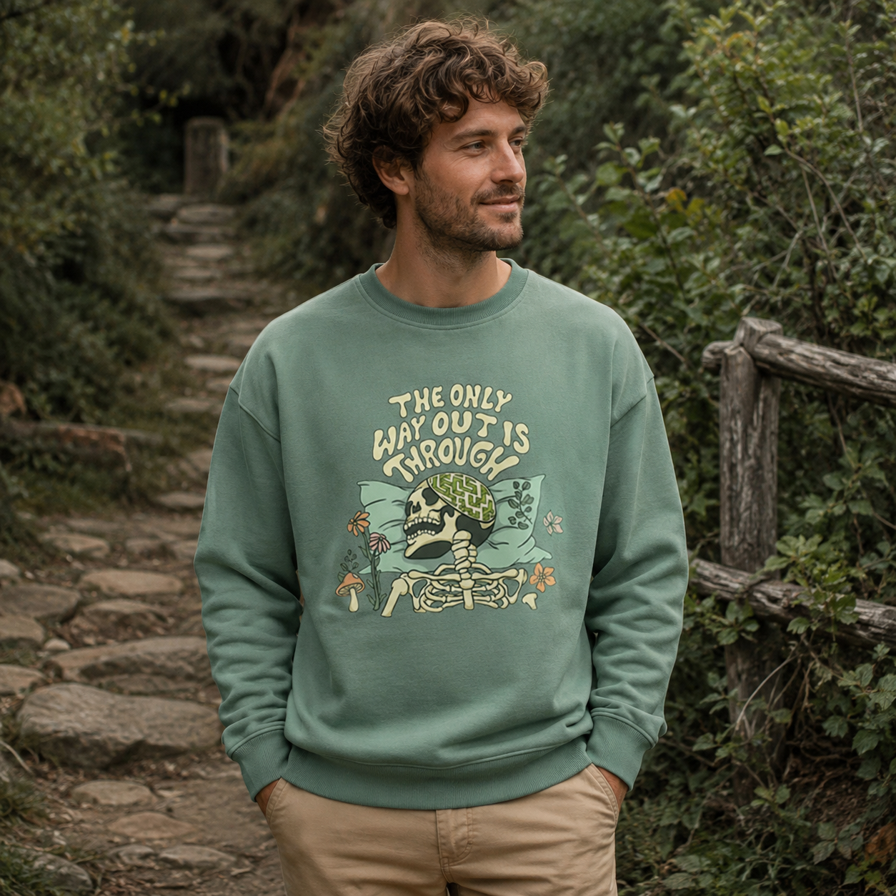 The Only Way Out Is Through Sweatshirts