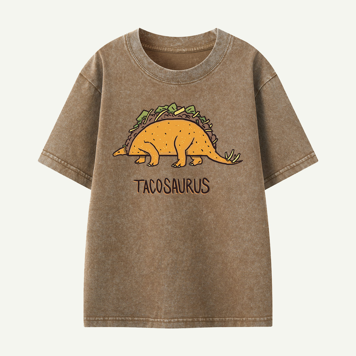 Tacosaurus Dino Taco Kids Washed T-Shirt