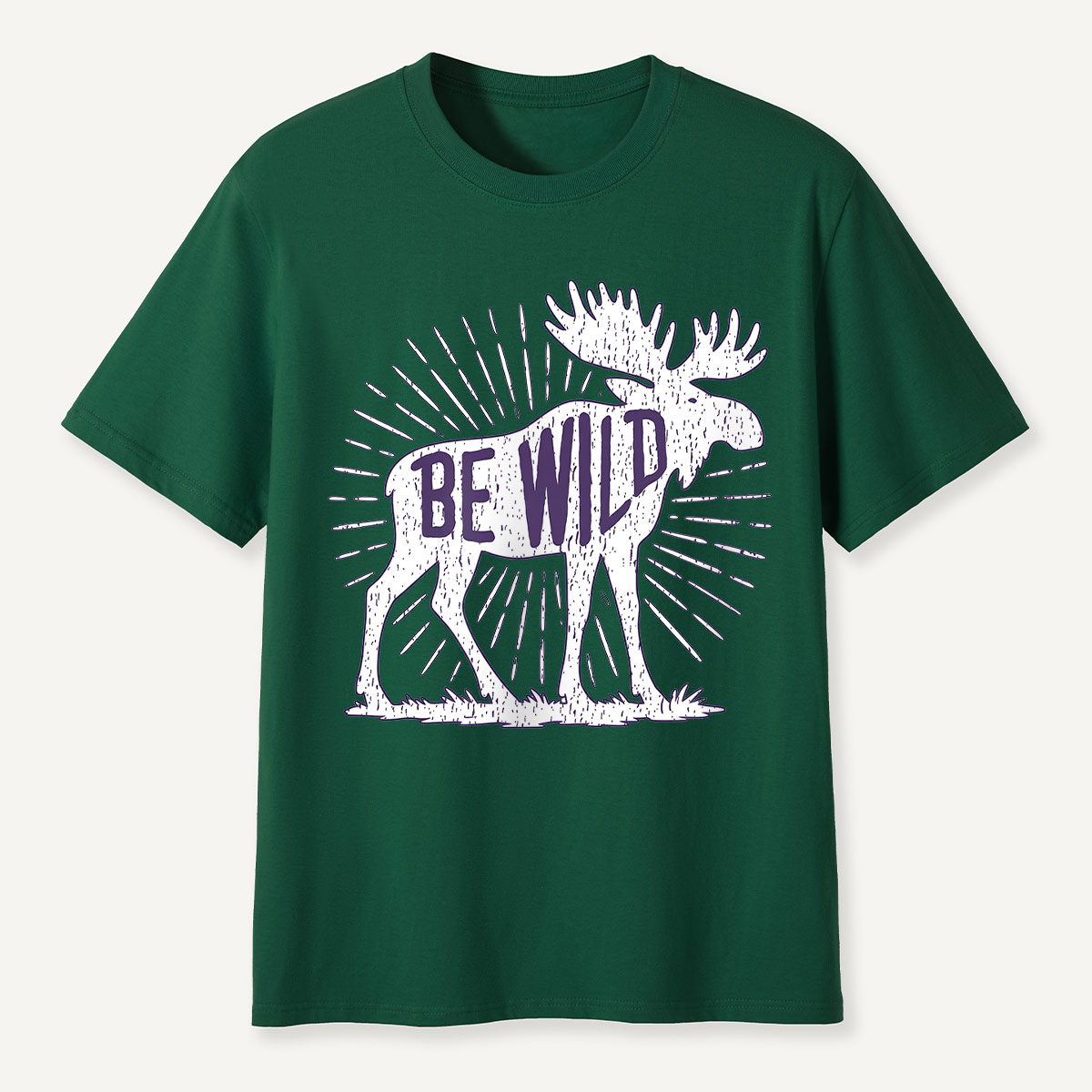 Be Wild Moose Sunburst T-Shirt