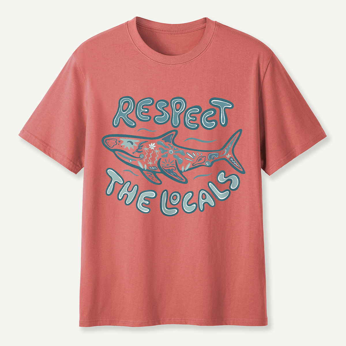 Coastal Ocean Shark Respect the Ocean Wildlife T-Shirt