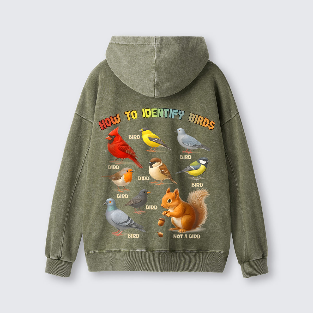How to Identify Birds Washed Hoodie