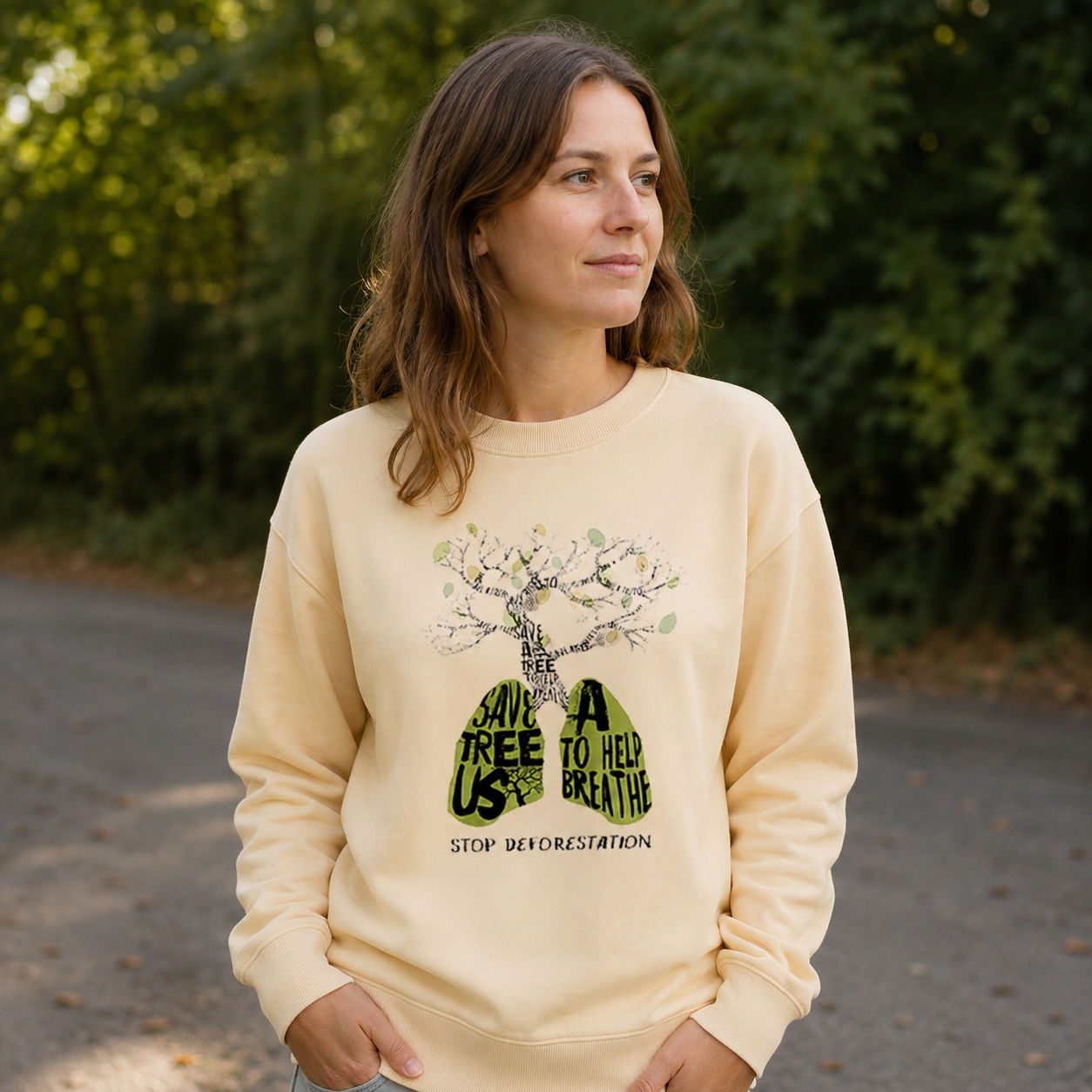 Save Trees Help Us Breathe Sweatshirts