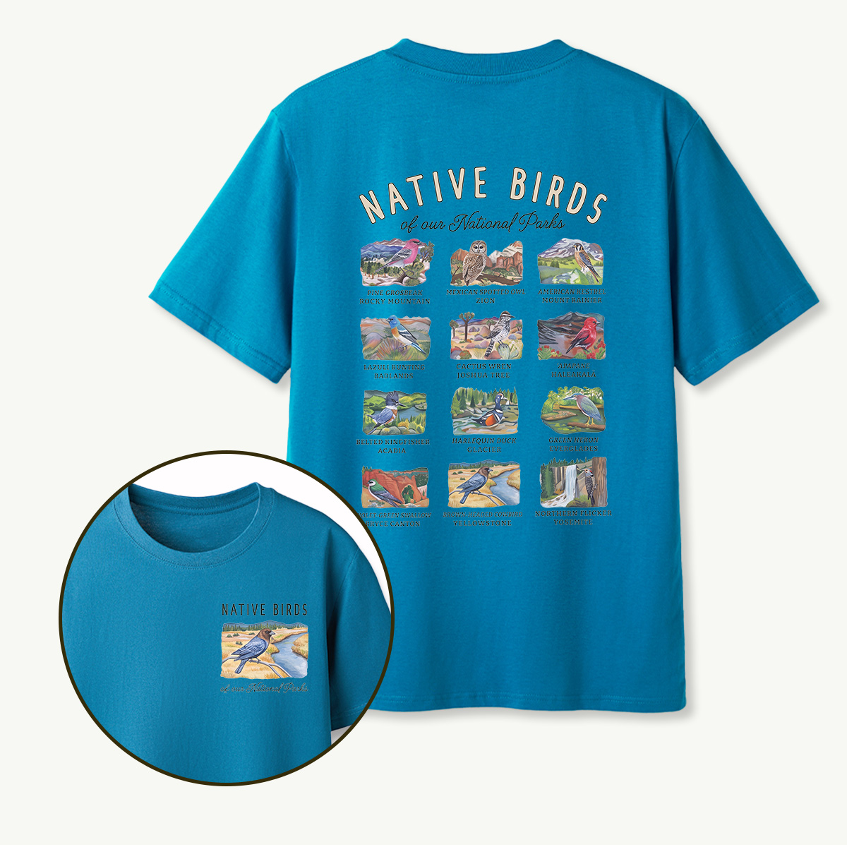 MDCTBYWY26072008 Native Birds of Our National Parks T-Shirt