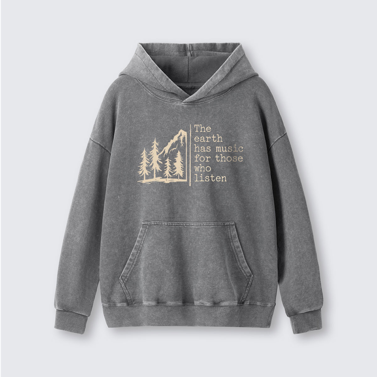 The Earth Has Music Washed Hoodie