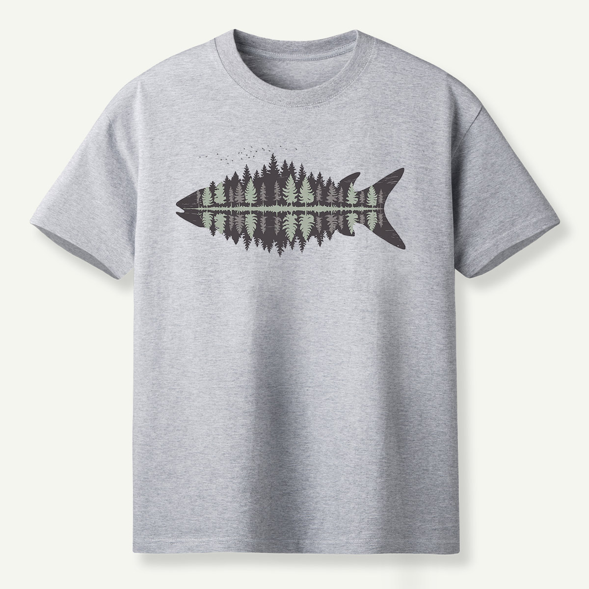 Fish Skeleton Minimalist Anatomy T-Shirt