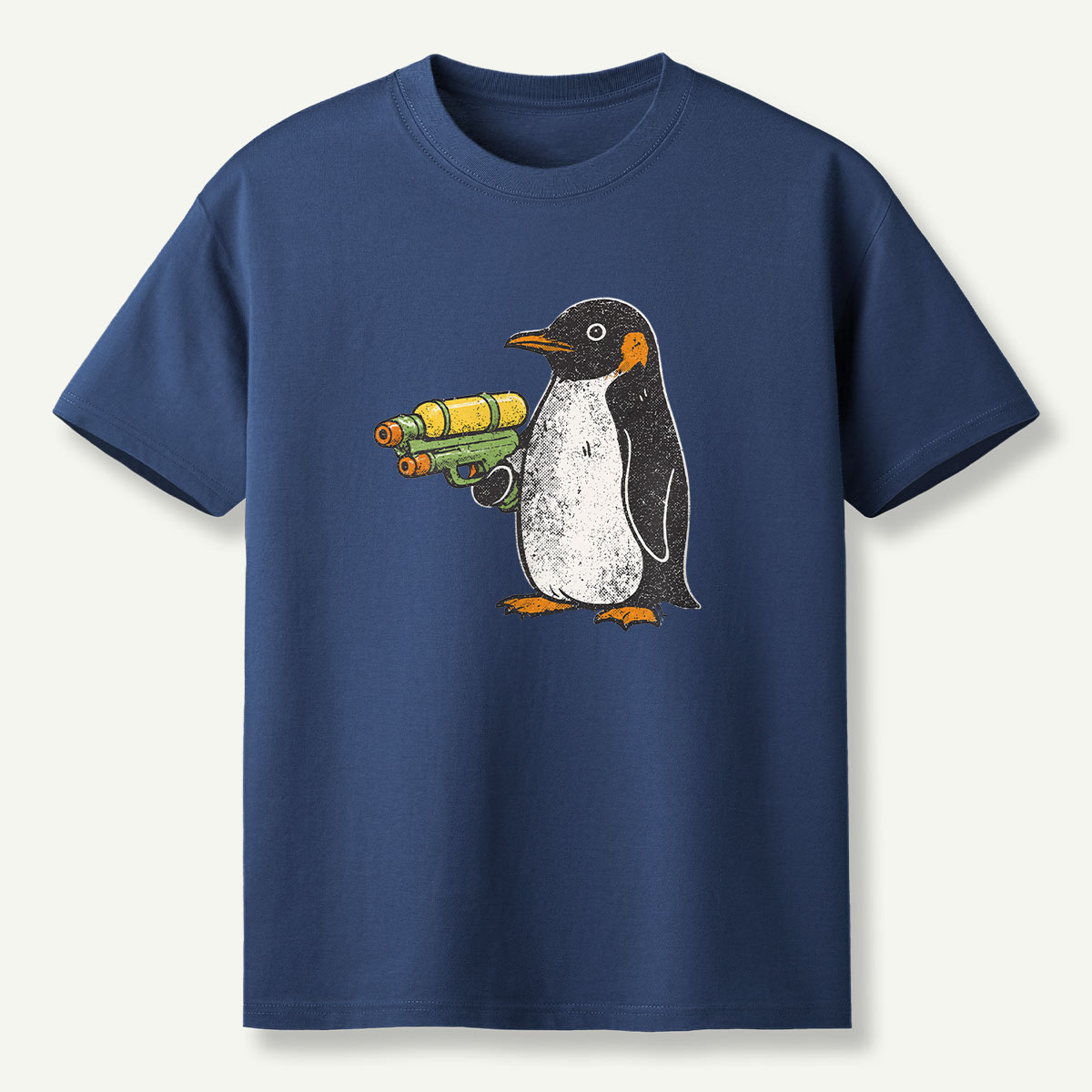 Flight Was Never An Option Water Gun Penguin T-Shirt