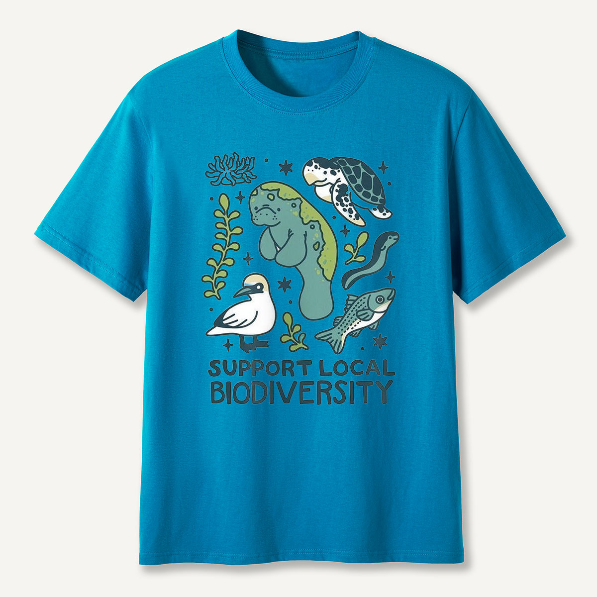 Support Local Biodiversity Aquatic Animals T-Shirt