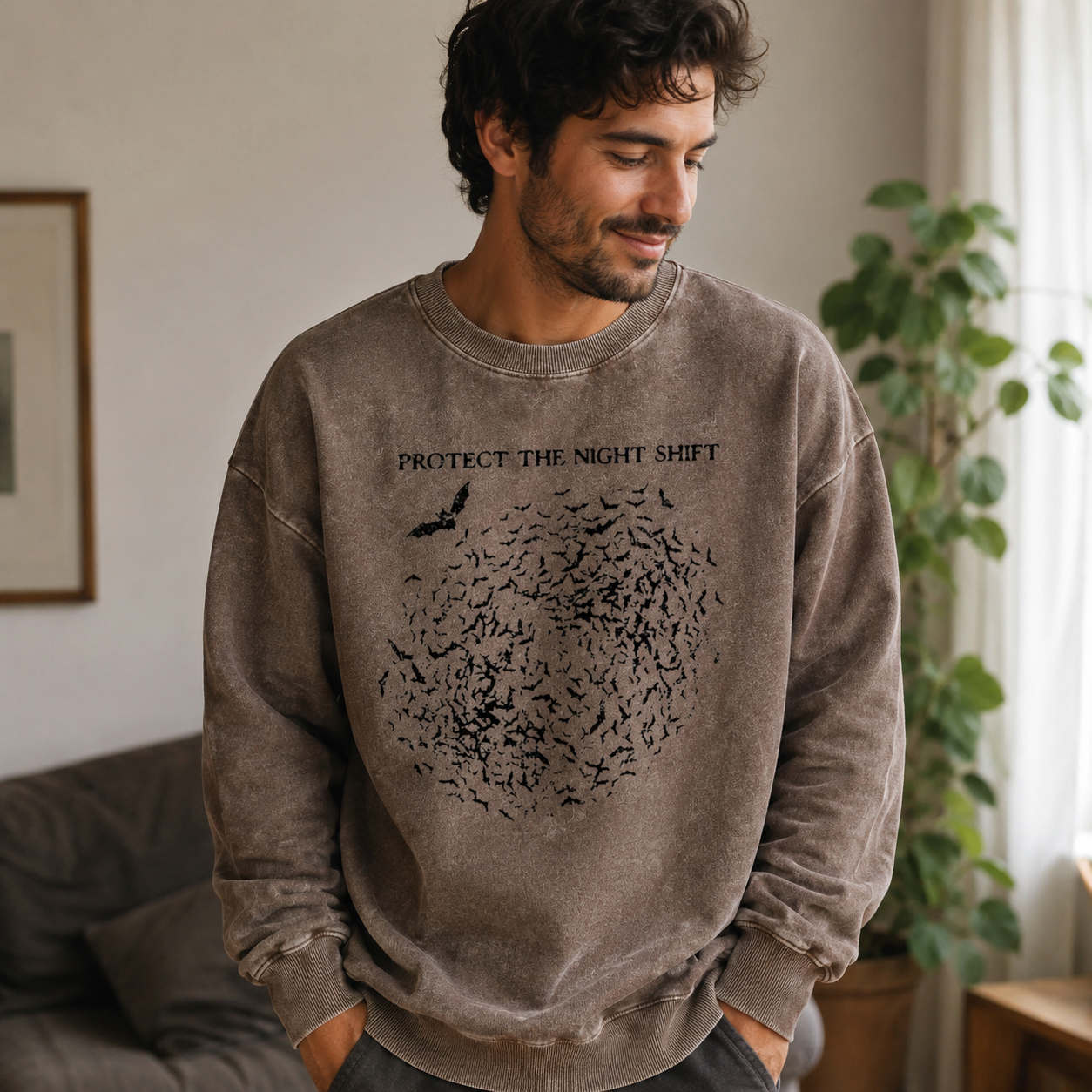 Pumpkin Cat Most Wonderful Washed Sweatshirts