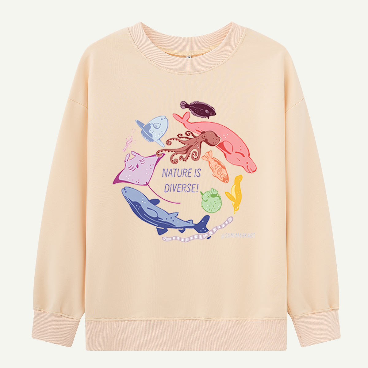 Nature Is Diverse Sea Creatures Sweatshirts