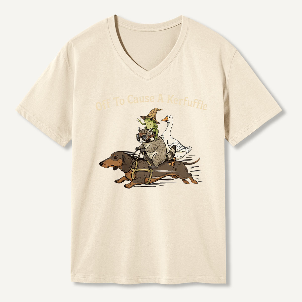 Off To Cause A Kerfuffle V-neck T-Shirt
