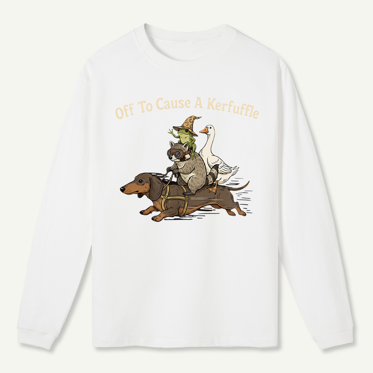 Off To Cause A Kerfuffle Long Sleeve T-Shirt