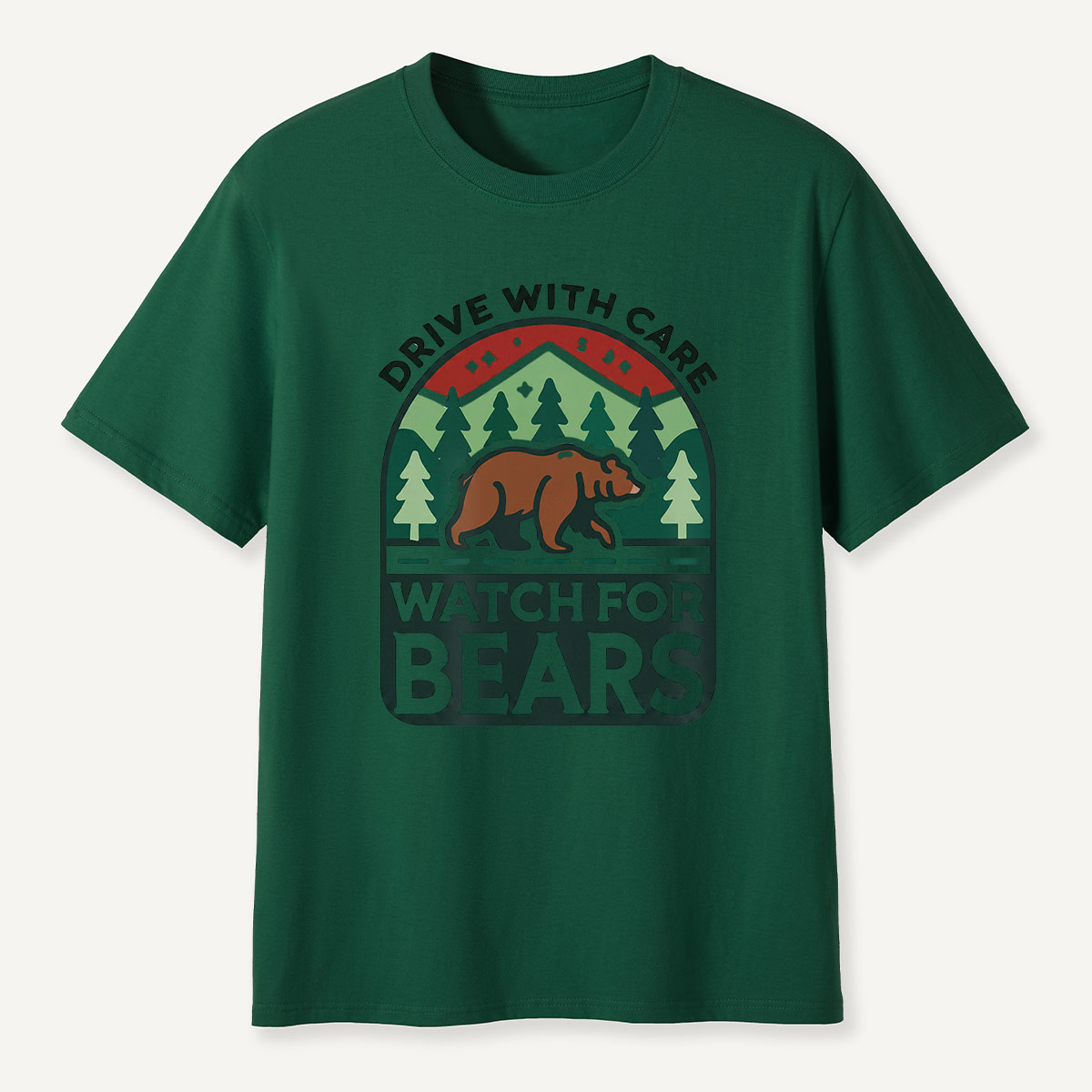 Drive with Care Watch for Bears Road Sig  T-Shirt