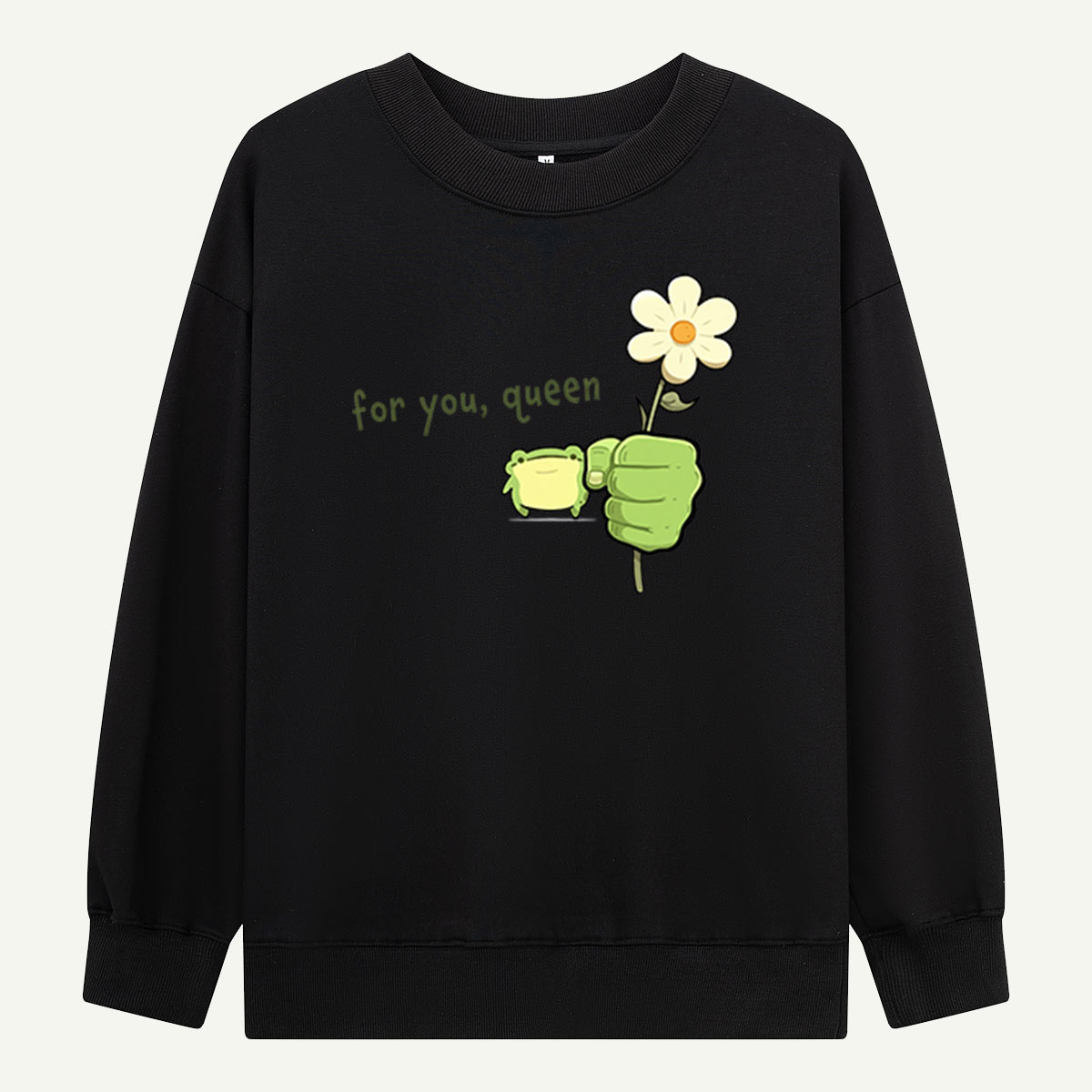 Frog Flower Graphic Sweatshirts
