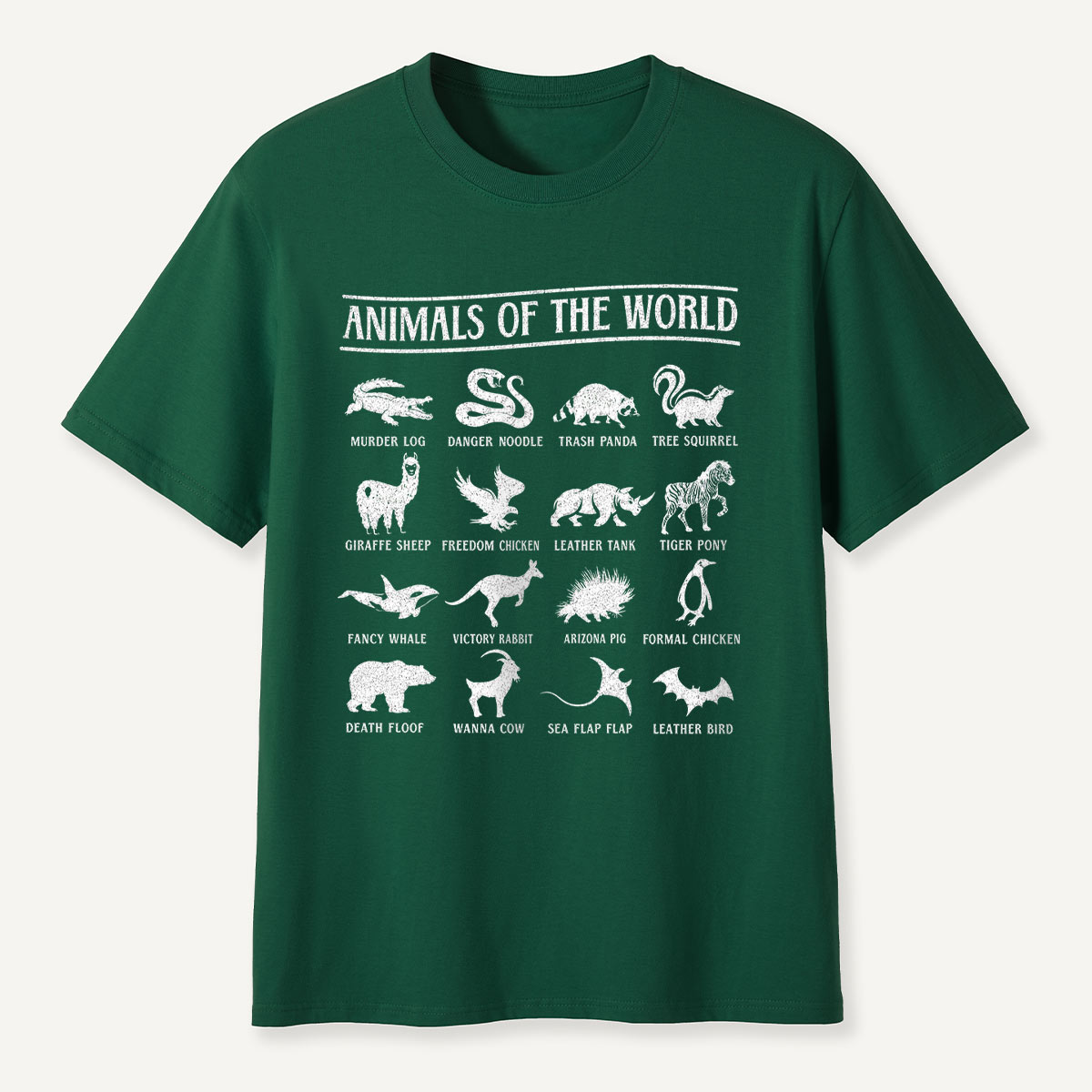 Animals of the World Funny Names T-Shirt