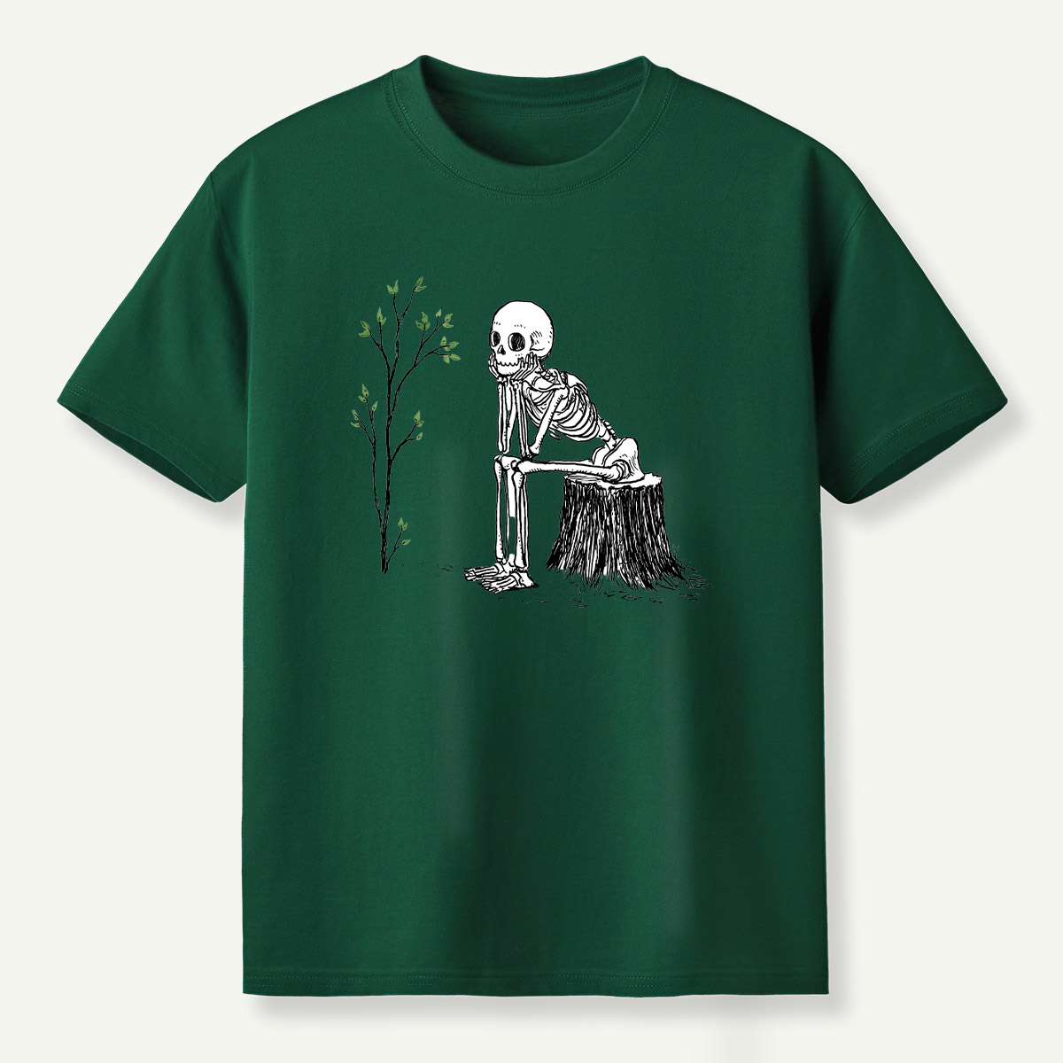 Skeleton Waiting For The Tree To Grow T-Shirt