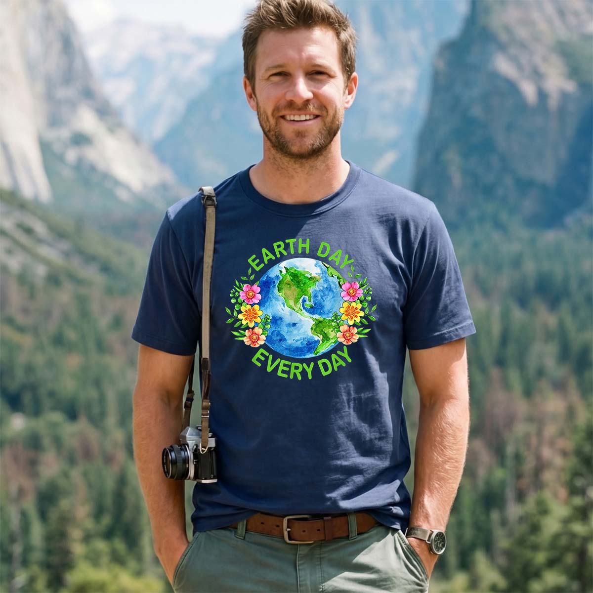 Sustainable & Cute Earth Day Every Day T-Shirt