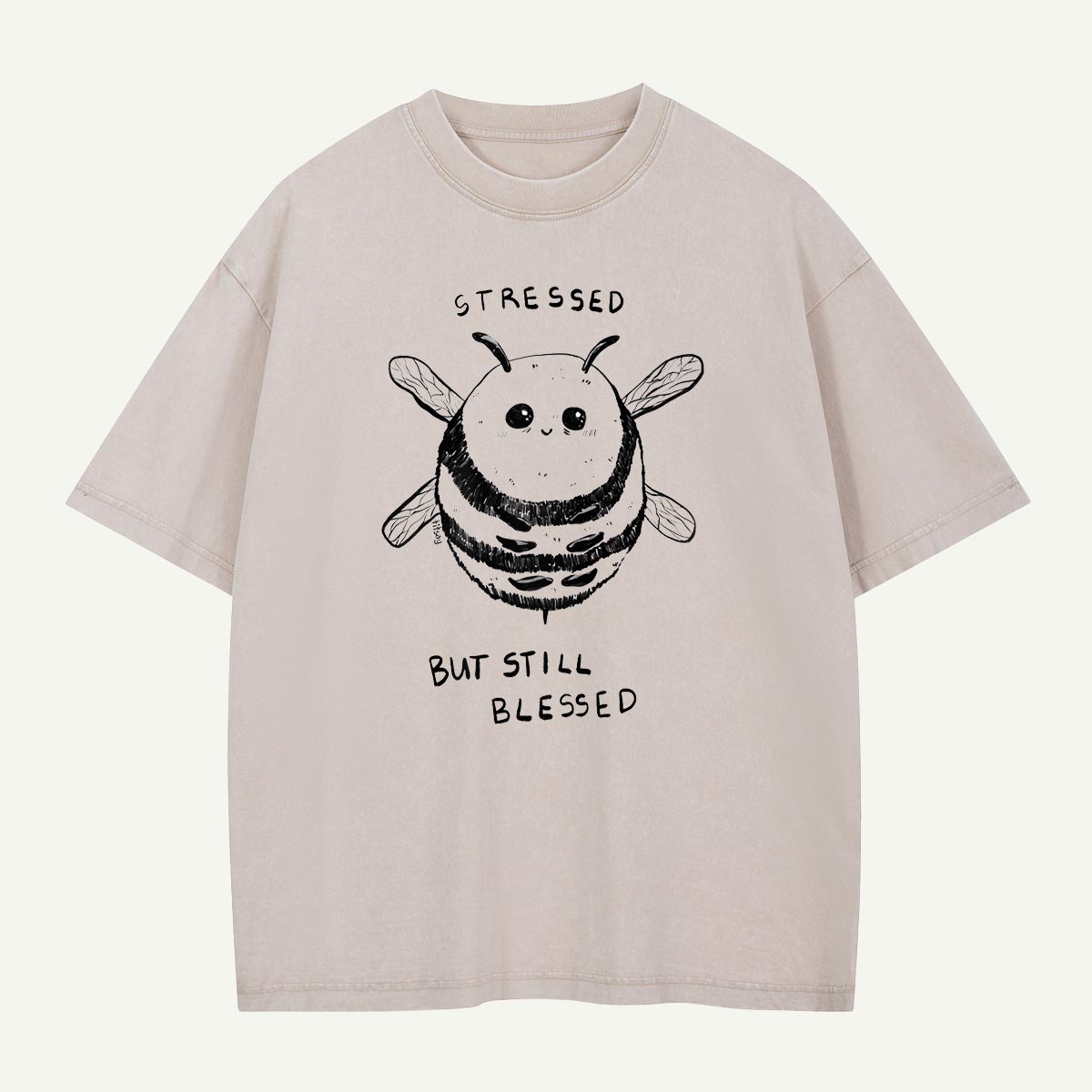 Stressed but Still Blessed Bee Washed T-Shirt