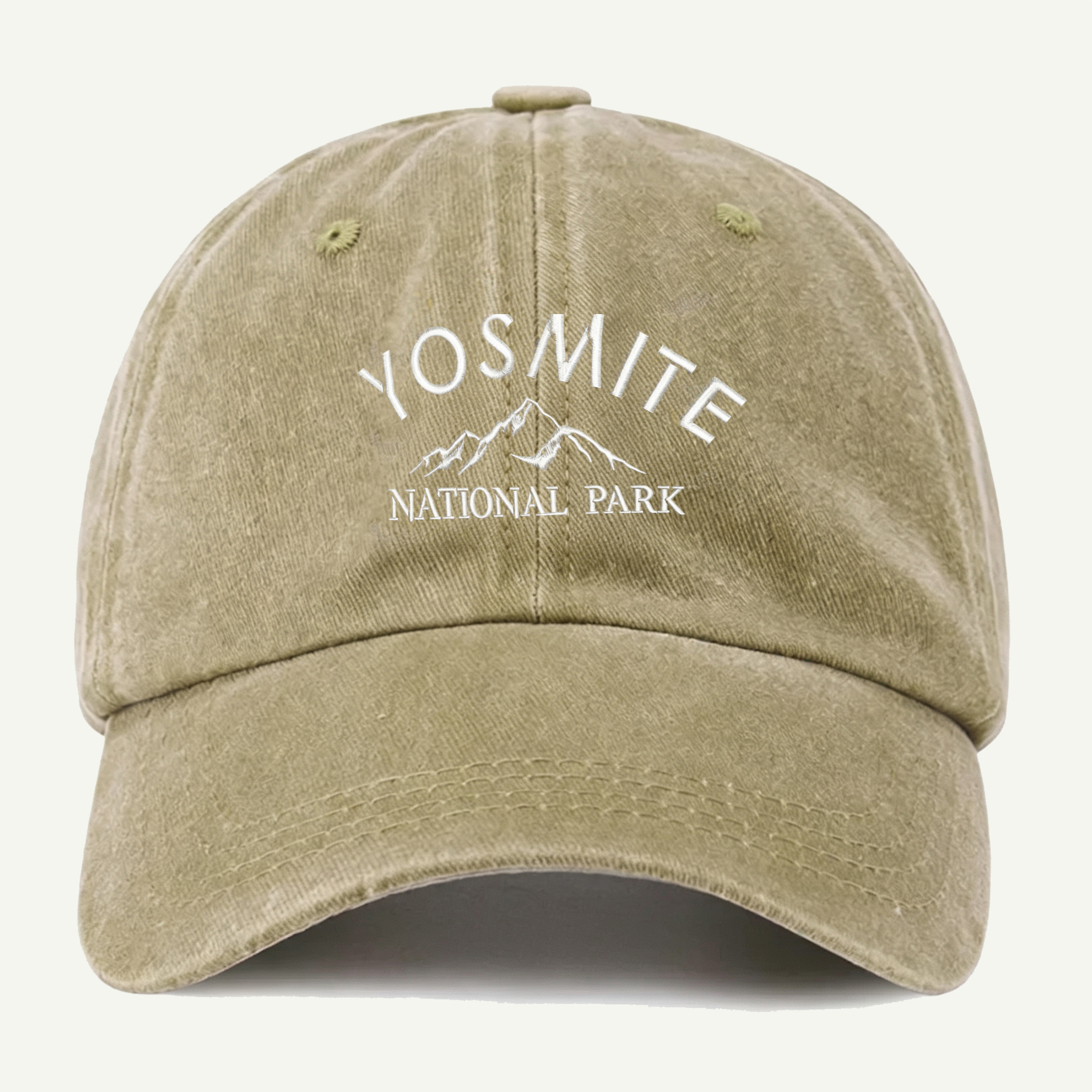 Yosemite National Park Mountain Washed Embroidered Hat