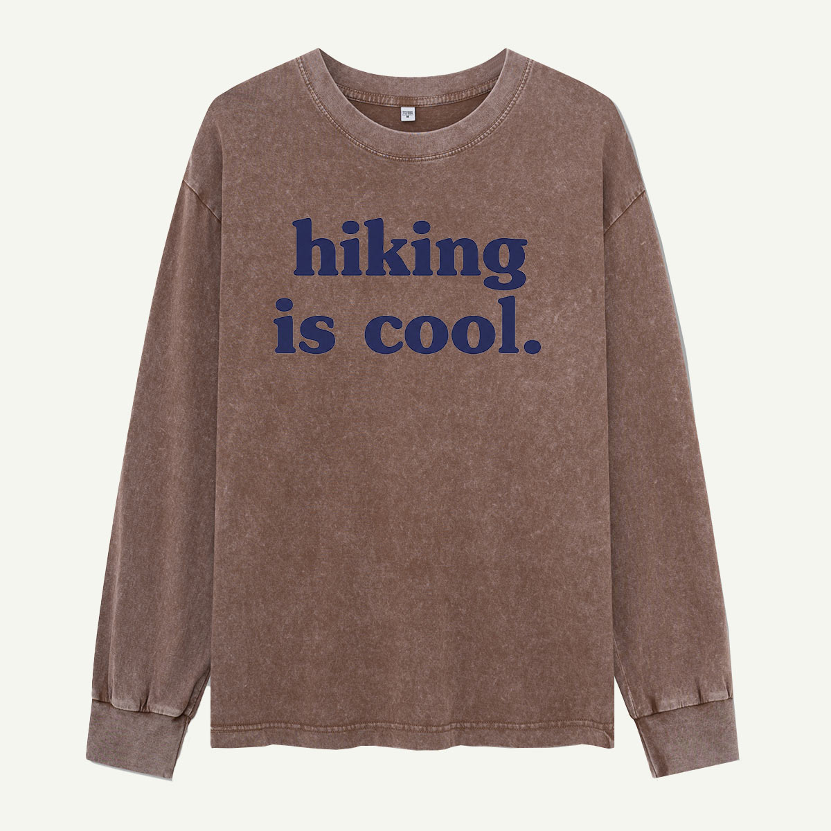 Hiking Is Cool Washed Long Sleeves
