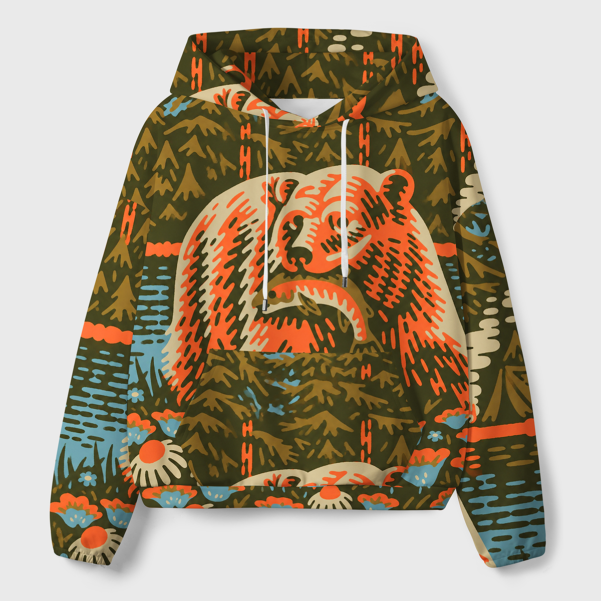 Wild Bear Wilderness Premium Eco Hoodie
