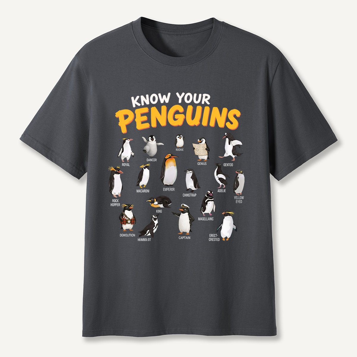 Know Your Penguins Penguin Species T‑Shirt