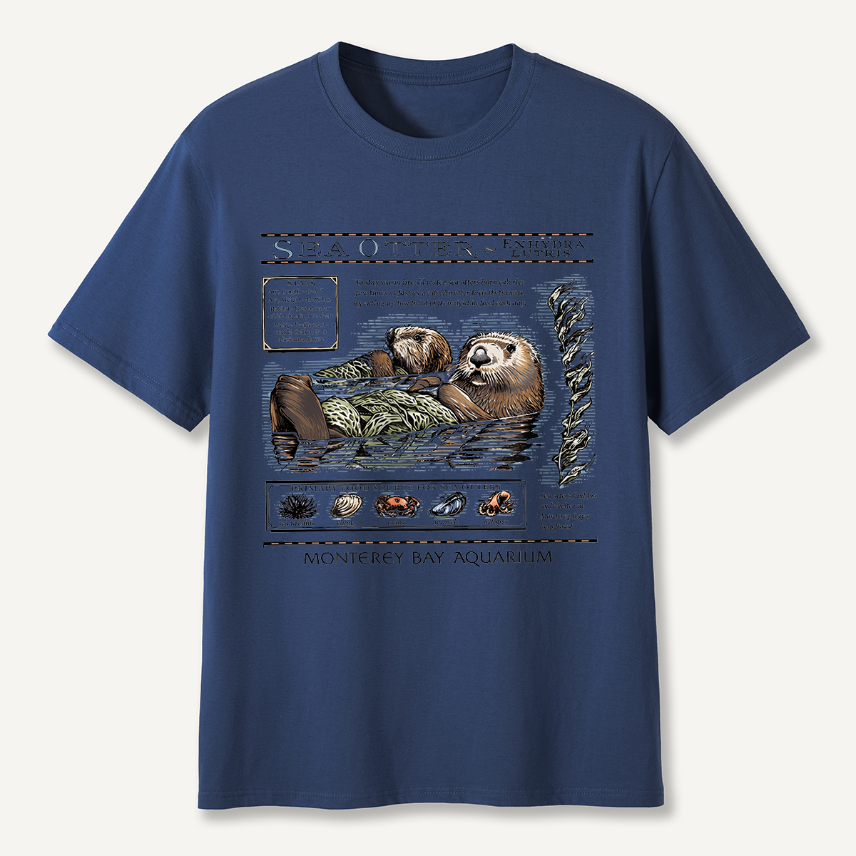 Sea Otter Monterey Bay Aquarium Educational T-Shirt