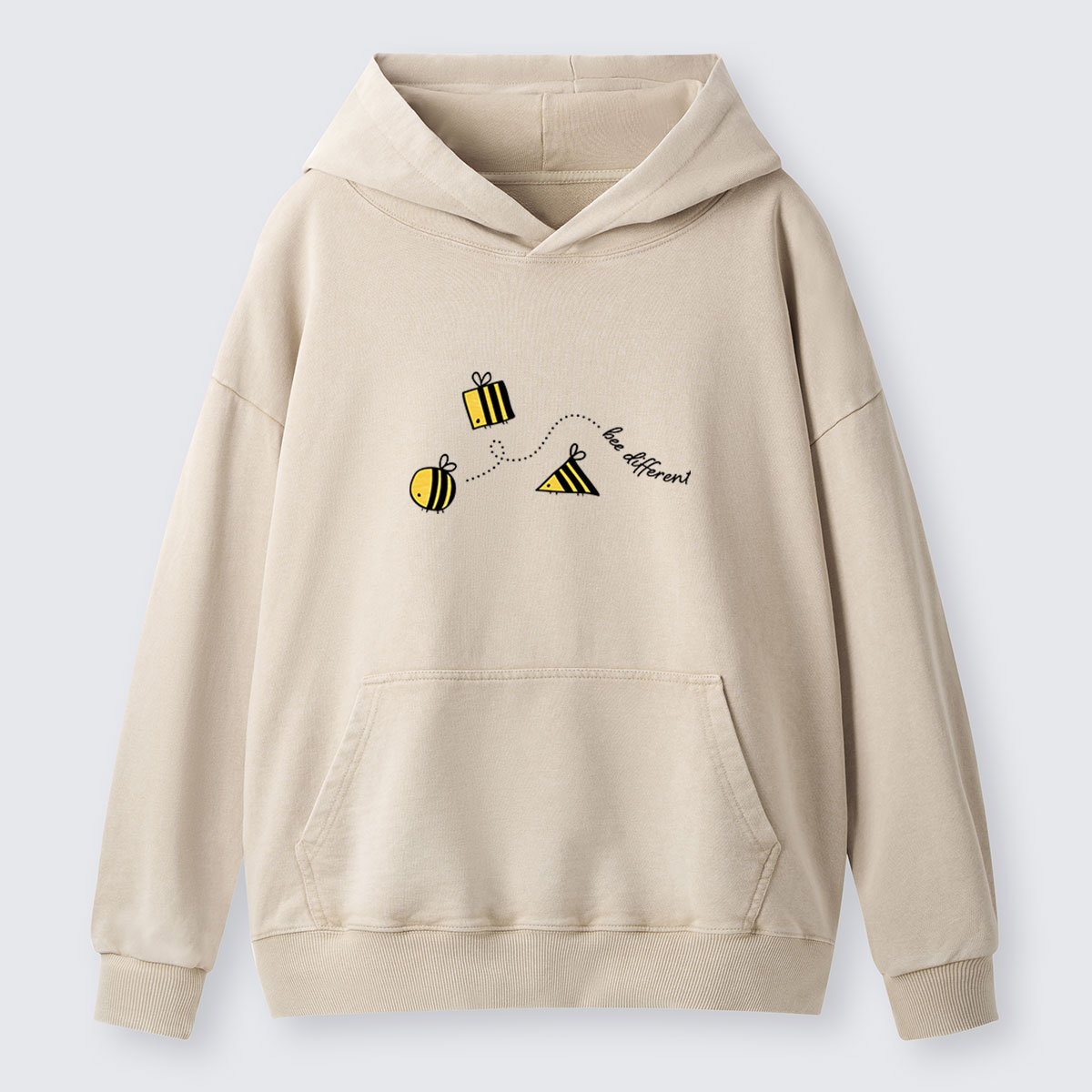 Bee Different Washed Hoodie