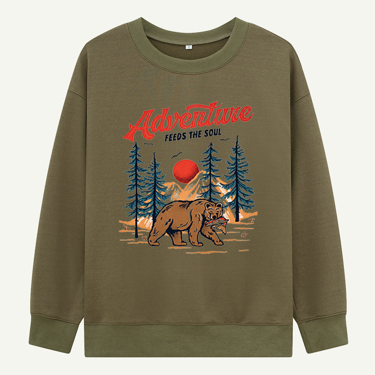 Adventure Feeds the Soul Bear Forest Sweatshirts
