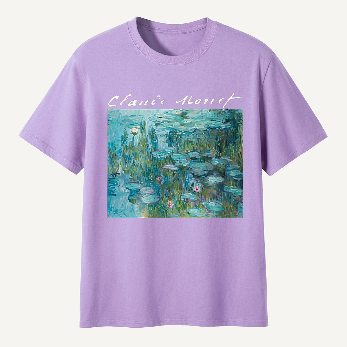 Claude Monet Water Lilies Pond Art T-Shirt