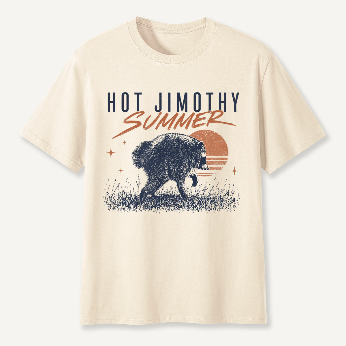Hot Jimothy Summer Retro Raccoon T-Shirt