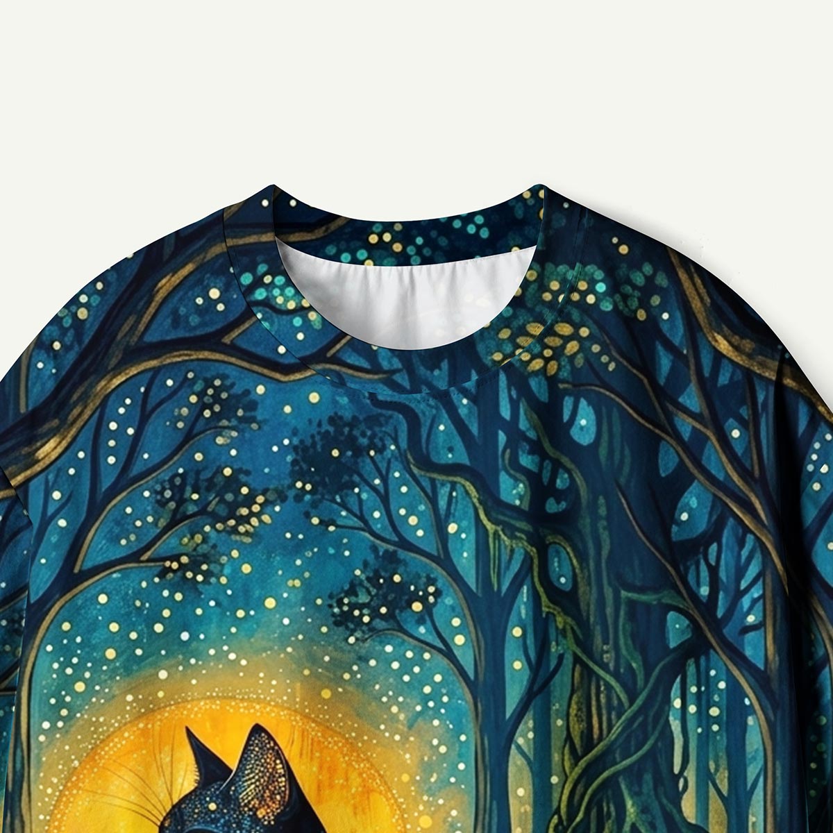 Moonlit Forest Mystic Cat Premium Eco Tee