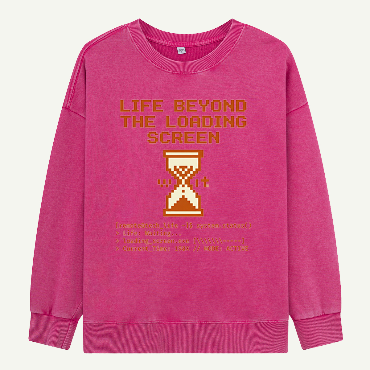 Life Beyond the Loading Screen Washed Sweatshirts
