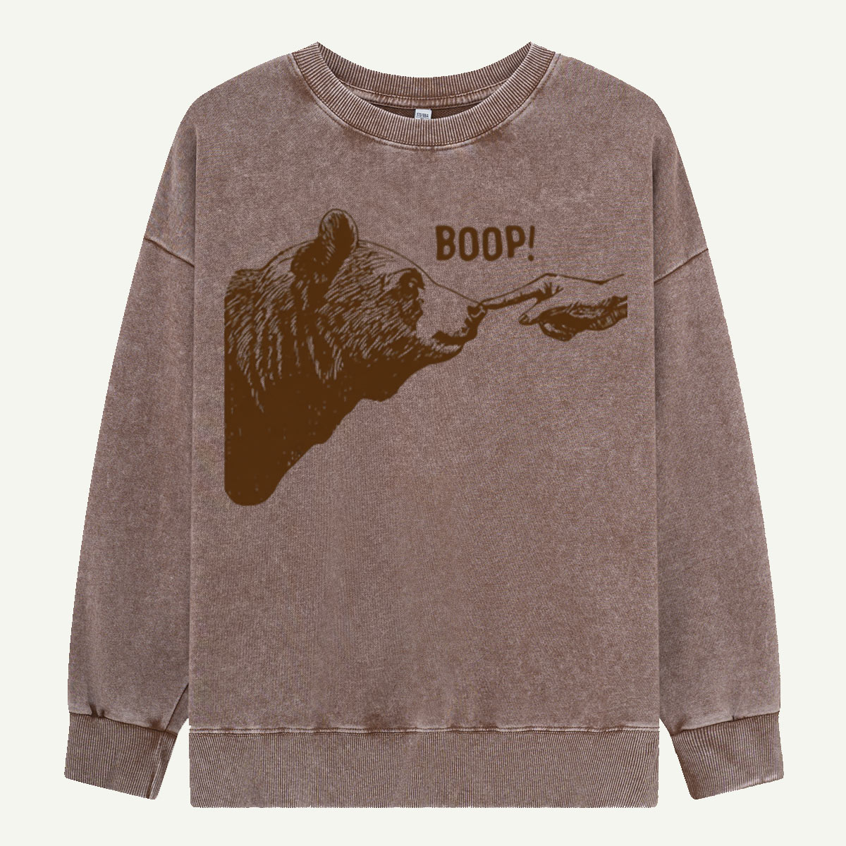 Boop Bear Nose Washed Sweatshirts