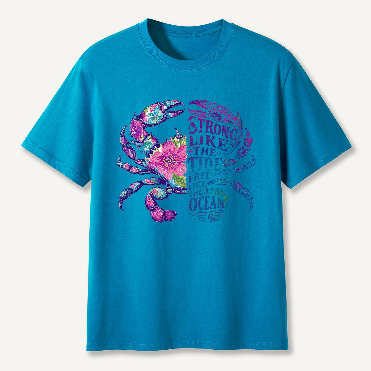 Strong Like the Tide Crab Ocean T-Shirt