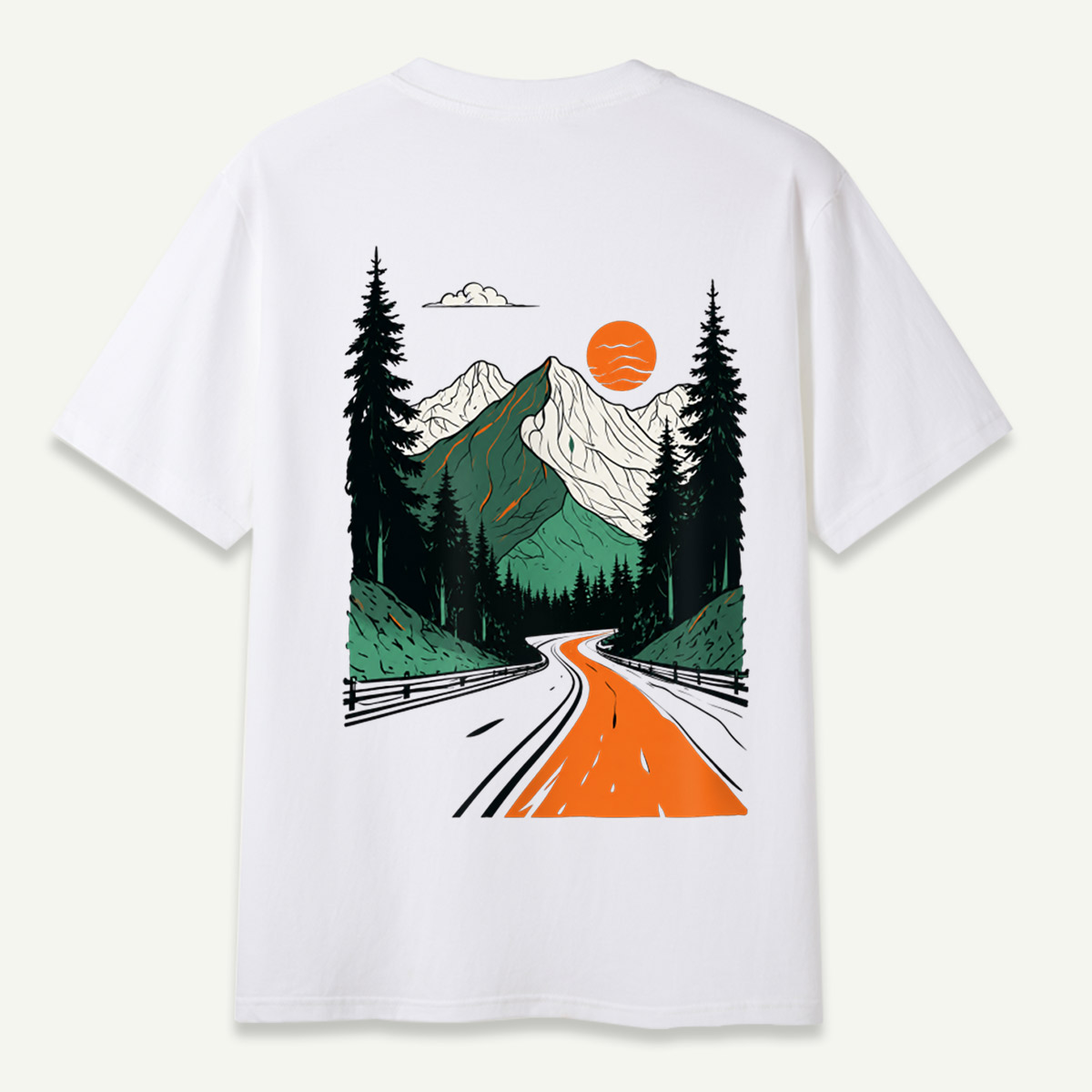 Mountain Road Sunset Wilderness Journey T-Shirt
