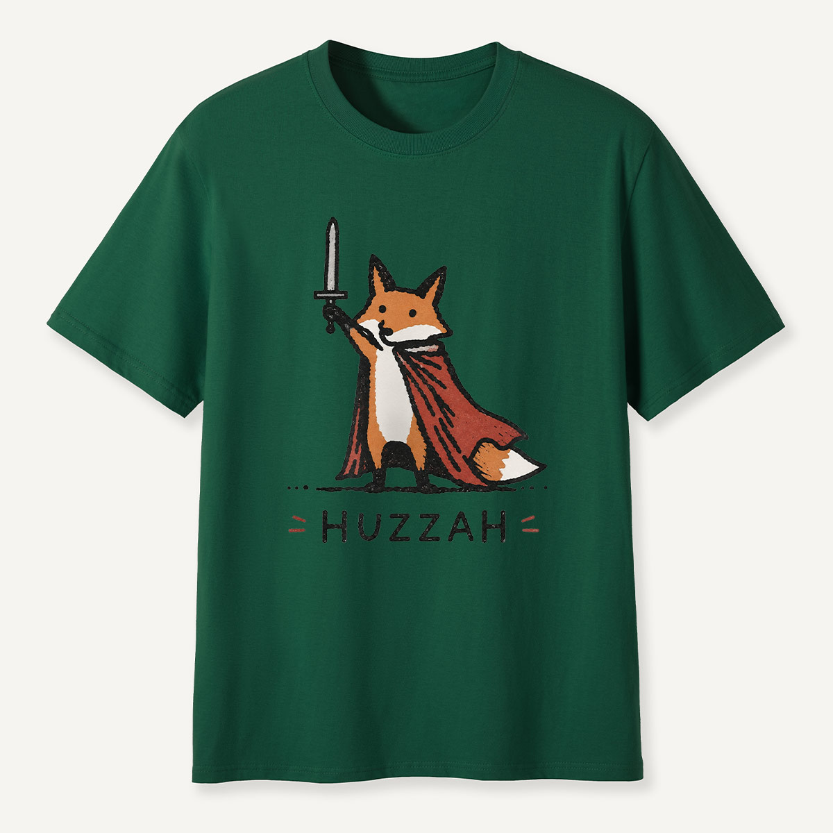 Huzzah Fox Knight T-Shirt
