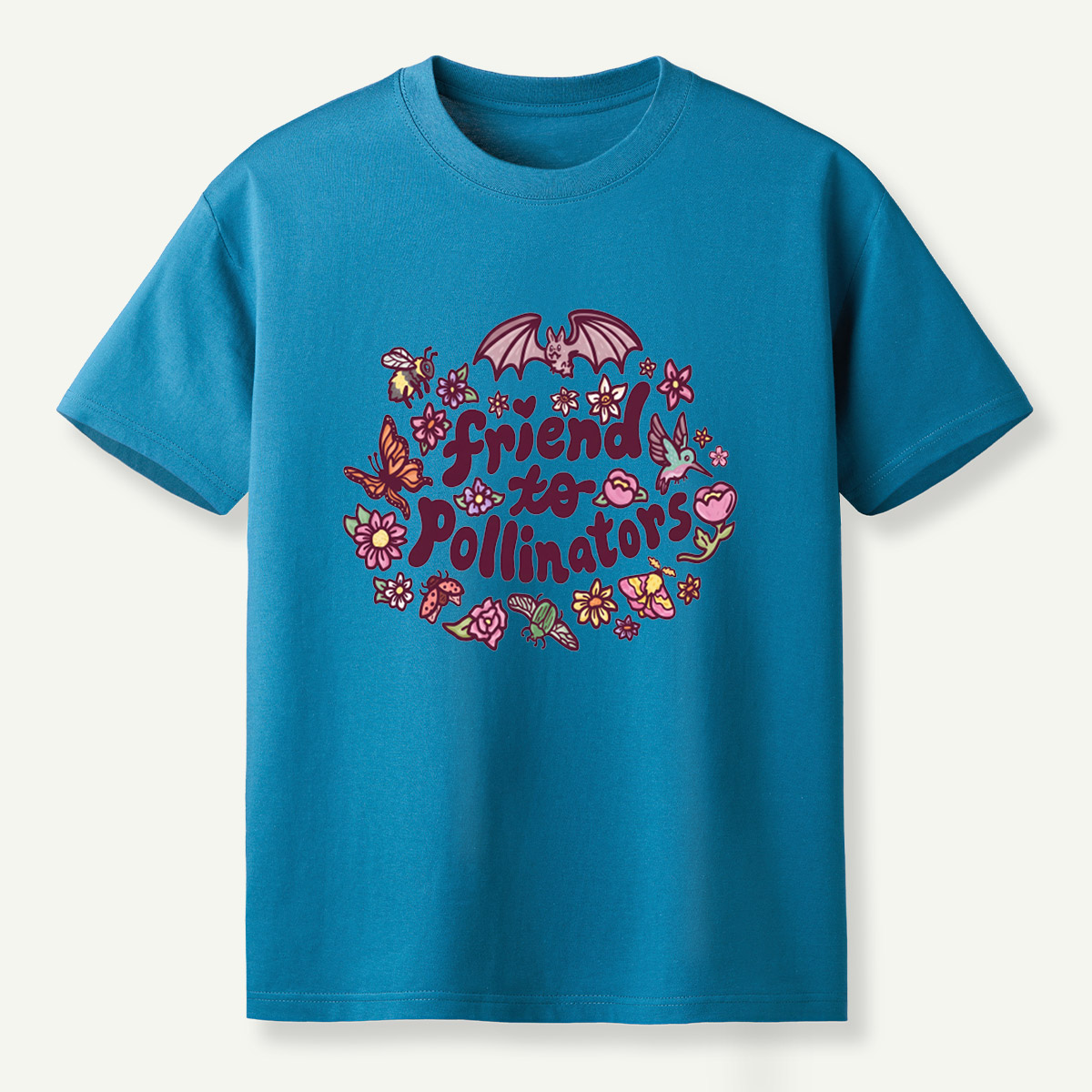 Friend To Pollinators Garden Wildlife Circle T-Shirt