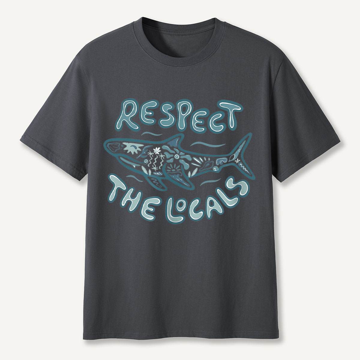 Coastal Ocean Shark Respect the Ocean Wildlife T-Shirt