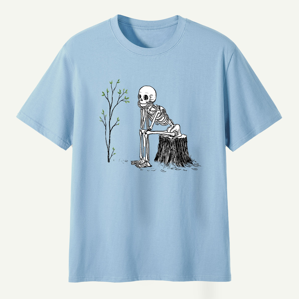 Skeleton Waiting For The Tree To Grow T-Shirt