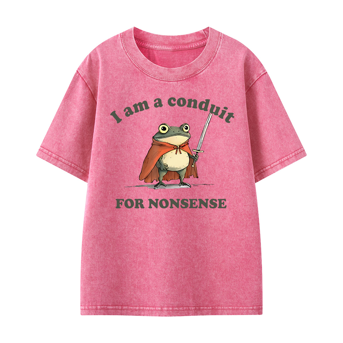 I Am A Conduit For Nonsense Kids Washed T-Shirt
